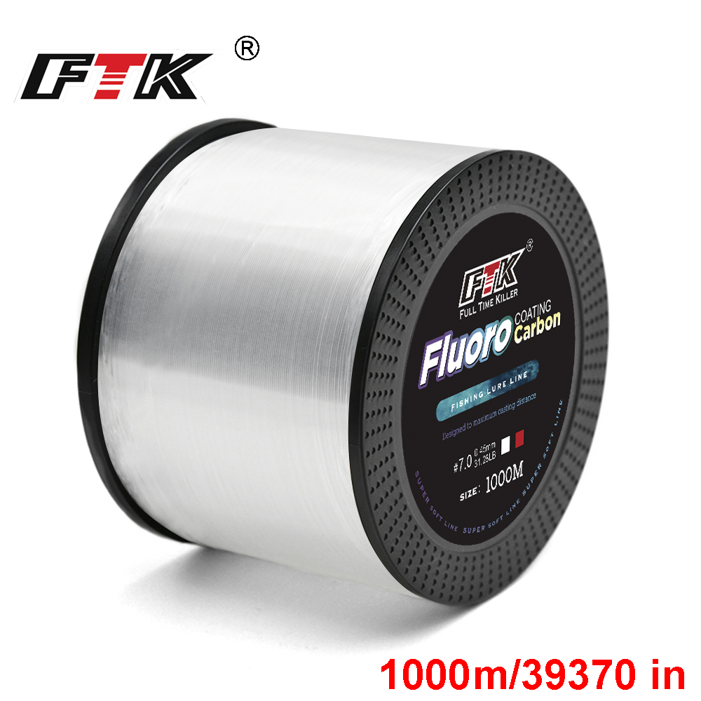 สายตกปลาไนลอน FTK 1000M สายตกป - Fluorocarbon Line บทวิจารณ์และราคา
